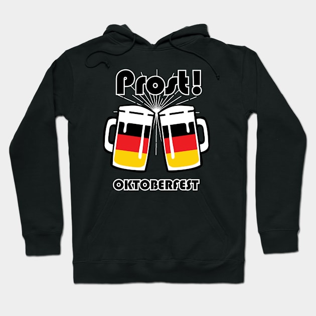 oktoberfest german flag mug prost Hoodie by atomguy